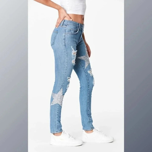Carmar Rhinestone Embellished Star Jeans - Picture 1 of 16